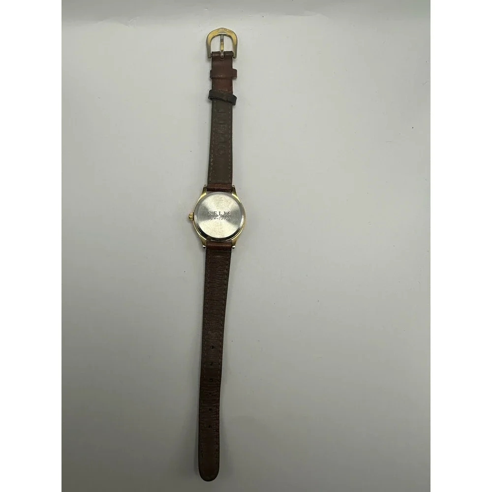 Relic ZR-72100 Ladies Skeleton Watch New Battery 25MM 6.75